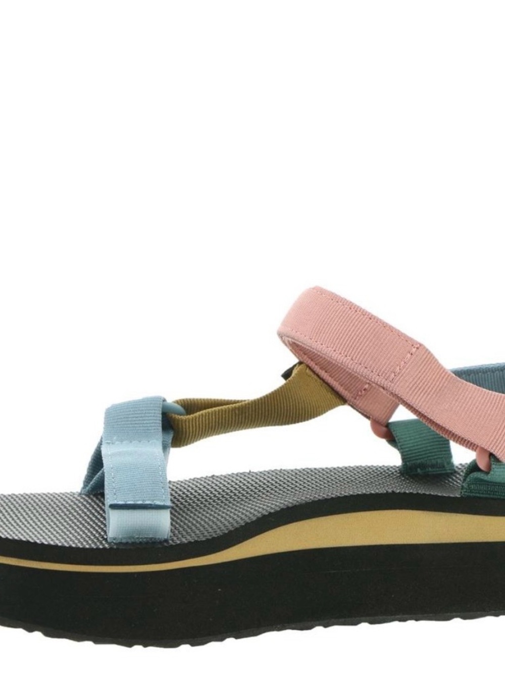 Teva Platform Universal Women's Multicolor Sandals Synthetic Adjustable Strap 10